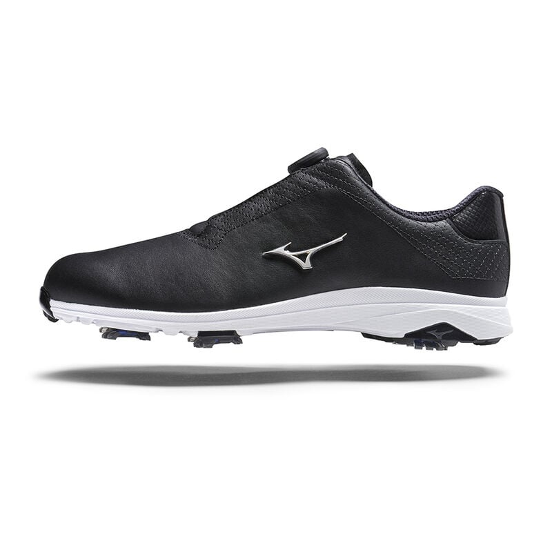 Buty Golfowe Męskie Mizuno Nexlite Pro BOA Czarne | Polska M9130DL