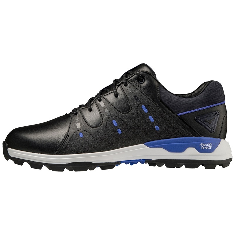 Buty Golfowe Męskie Mizuno Wave Hazard Pro Czarne | Polska M4735UW