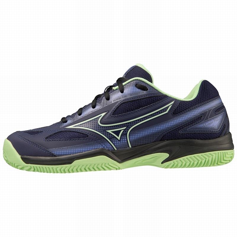 Buty Padel Damskie Mizuno Break Shot 4 Niebieskie Zielone | Polska M6593RB