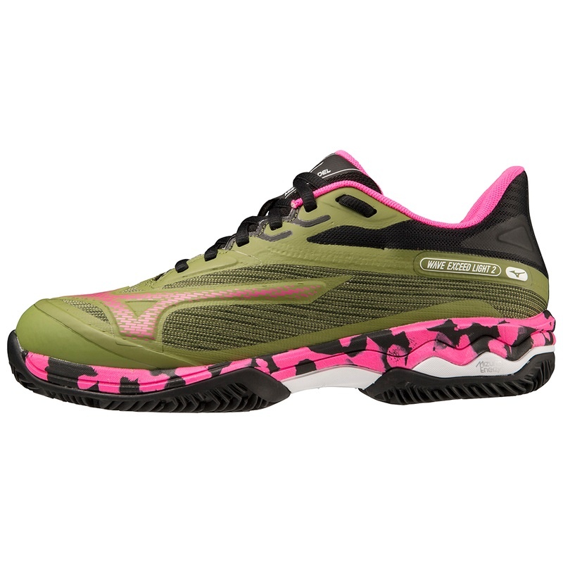 Buty Padel Damskie Mizuno Wave Exceed Light 2 Zielone Czarne | Polska M8490BI