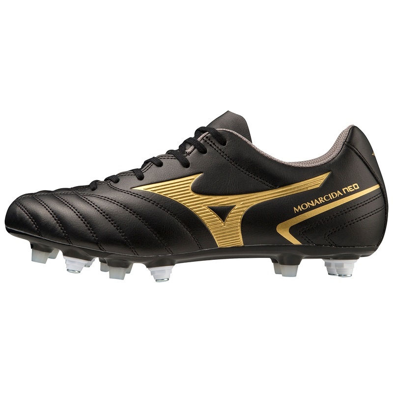 Buty Piłkarskie Damskie Mizuno Monarcida Neo II Select Mix Czarne Złote | Polska M7418LJ