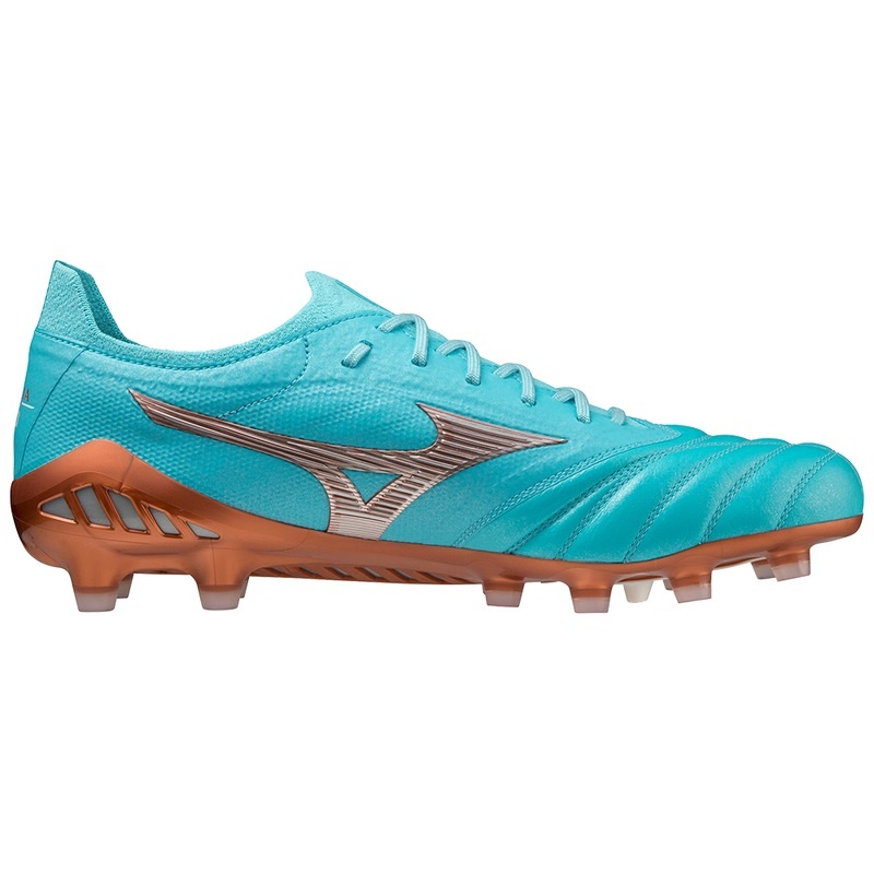 Buty Piłkarskie Damskie Mizuno Morelia Neo III Beta Japan Niebieskie Złote | Polska M9502EG