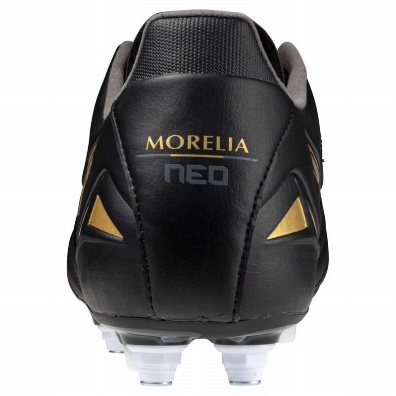 Buty Piłkarskie Damskie Mizuno Morelia Neo IV Pro Czarne Złote Czarne | Polska M9718UH