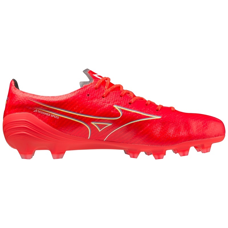 Buty Piłkarskie Męskie Mizuno Alpha Elite Koralowe Białe | Polska M4061VD