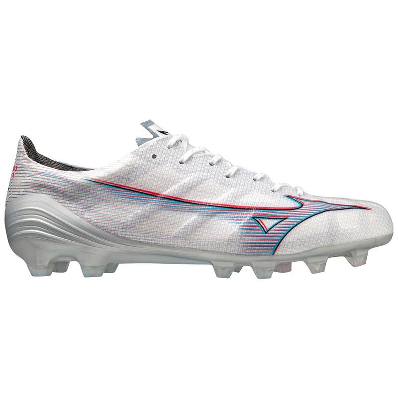 Buty Piłkarskie Męskie Mizuno Alpha Elite Białe Czerwone | Polska M2356PR