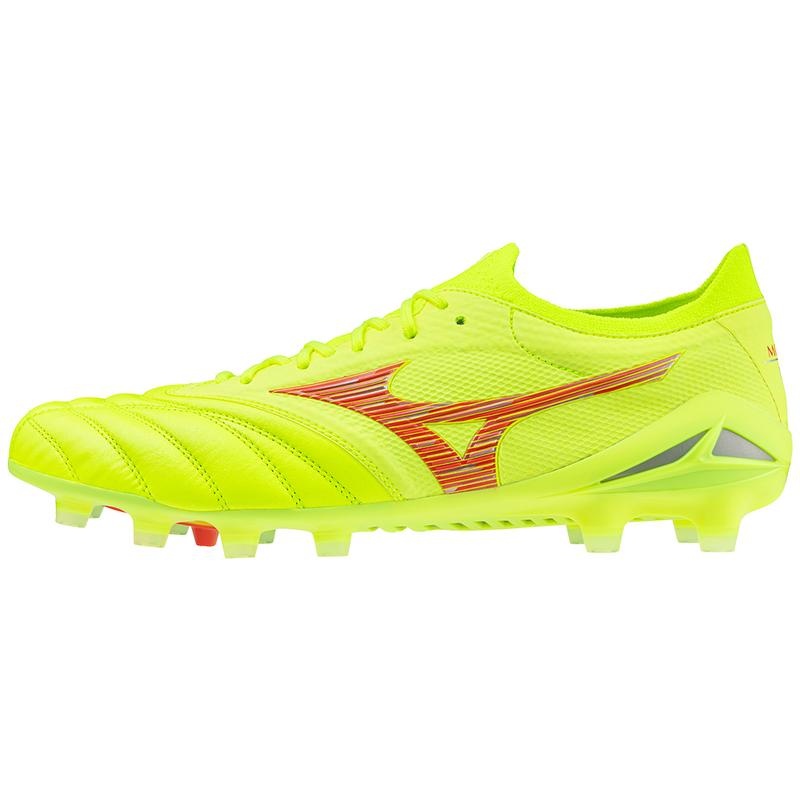 Buty Piłkarskie Męskie Mizuno Morelia Neo IV Beta Japan Żółte Koralowe | Polska M3216GP