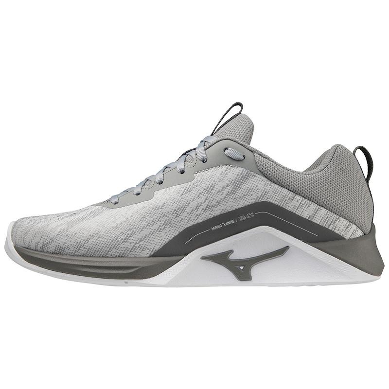 Buty Treningowe Damskie Mizuno Ts-01 Szare Białe | Polska M7910TO