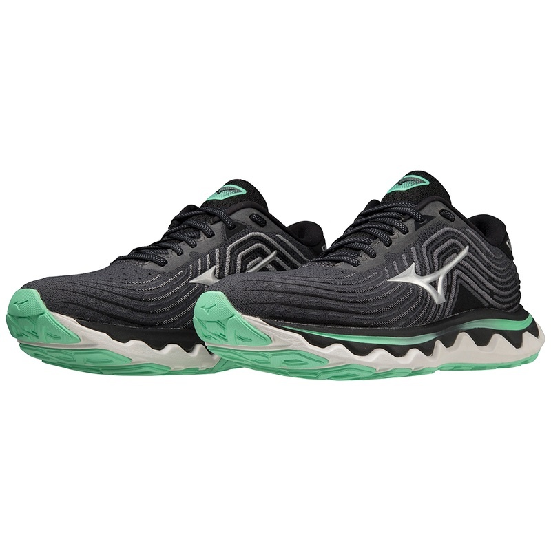 Buty do Biegania Damskie Mizuno Wave Horizon 6 Srebrne | Polska M9480OX