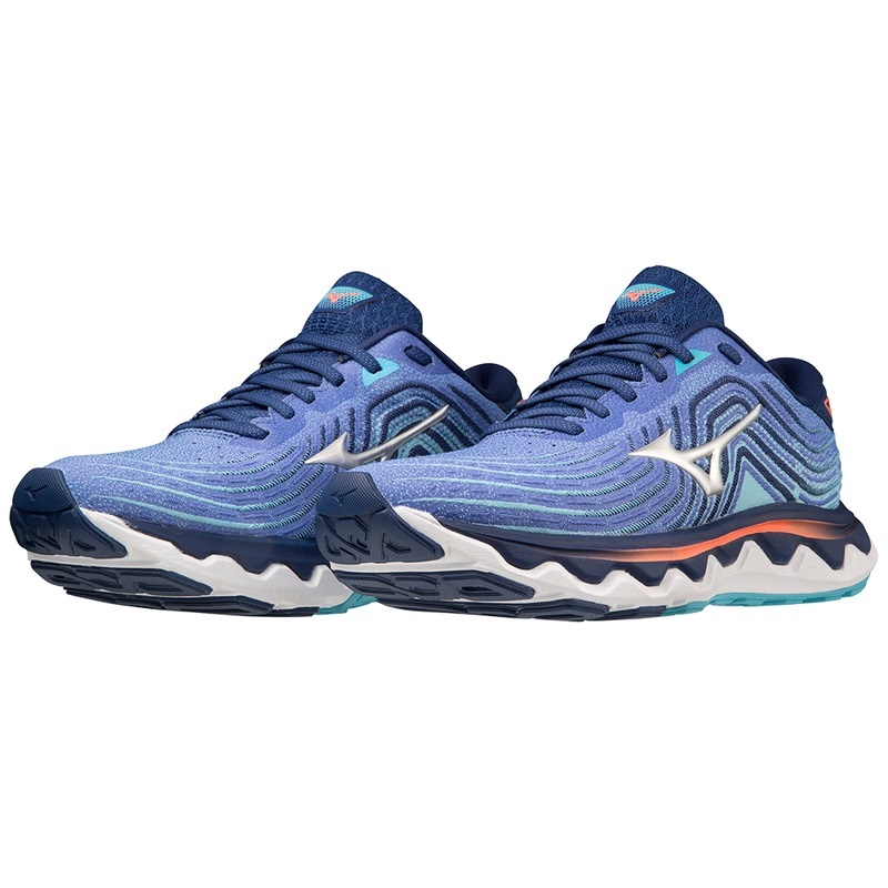 Buty do Biegania Damskie Mizuno Wave Horizon 6 Niebieskie | Polska M7348SE