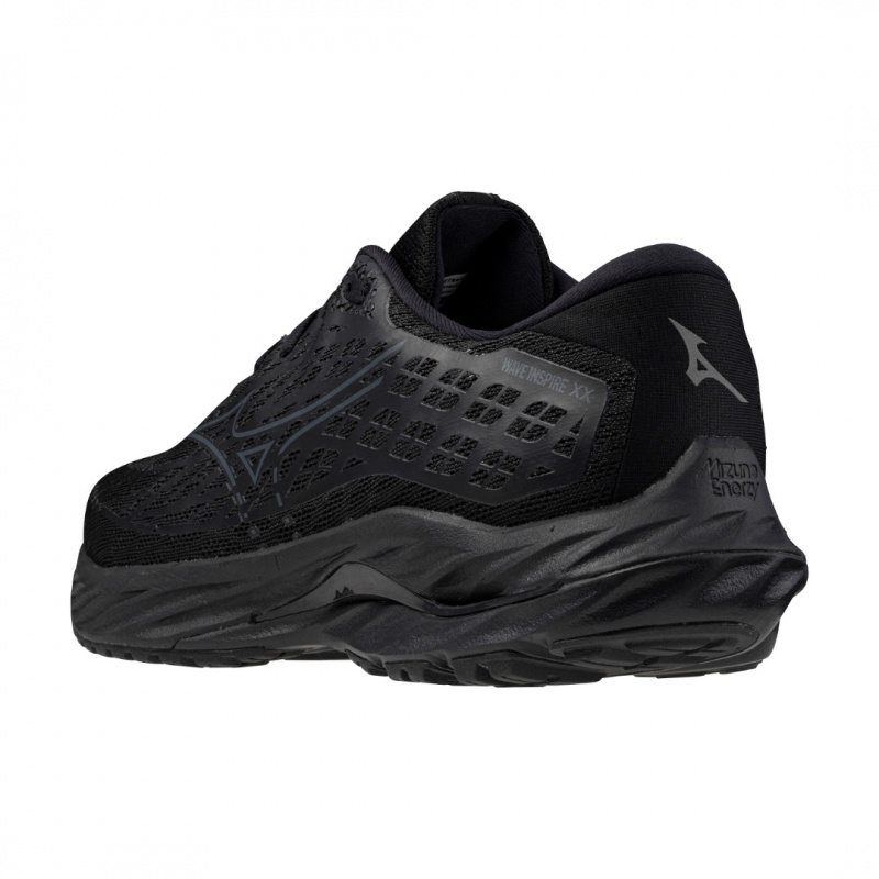 Buty do Biegania Damskie Mizuno Wave Inspire 20 Czarne Szare | Polska M2951XP