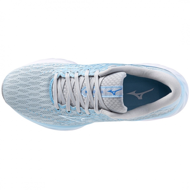 Buty do Biegania Damskie Mizuno Wave Inspire 20 Szerokie Niebieskie | Polska M3842ER