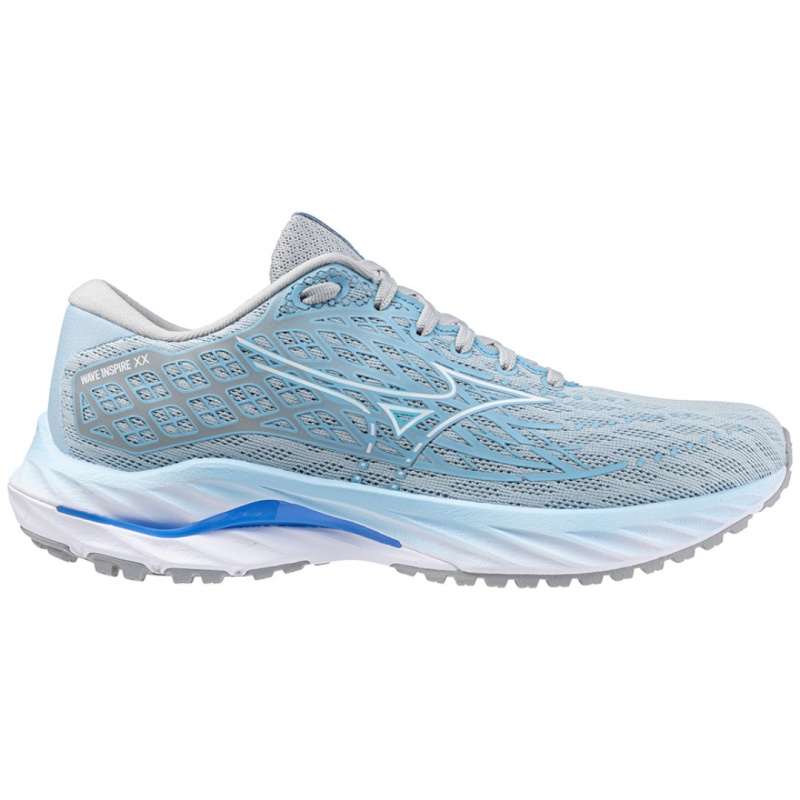 Buty do Biegania Damskie Mizuno Wave Inspire 20 Szerokie Niebieskie | Polska M3842ER