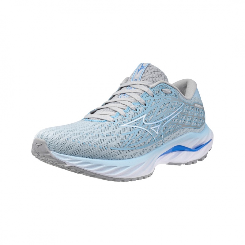 Buty do Biegania Damskie Mizuno Wave Inspire 20 Szerokie Niebieskie | Polska M3842ER