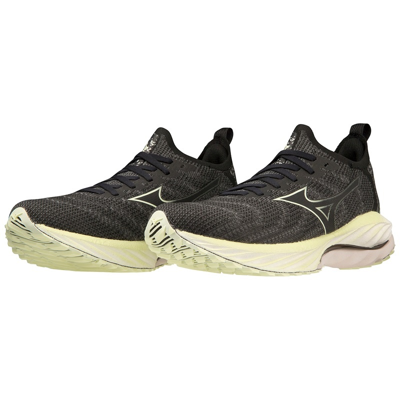 Buty do Biegania Damskie Mizuno Wave Neo Wiatr Czarne | Polska M9670PM