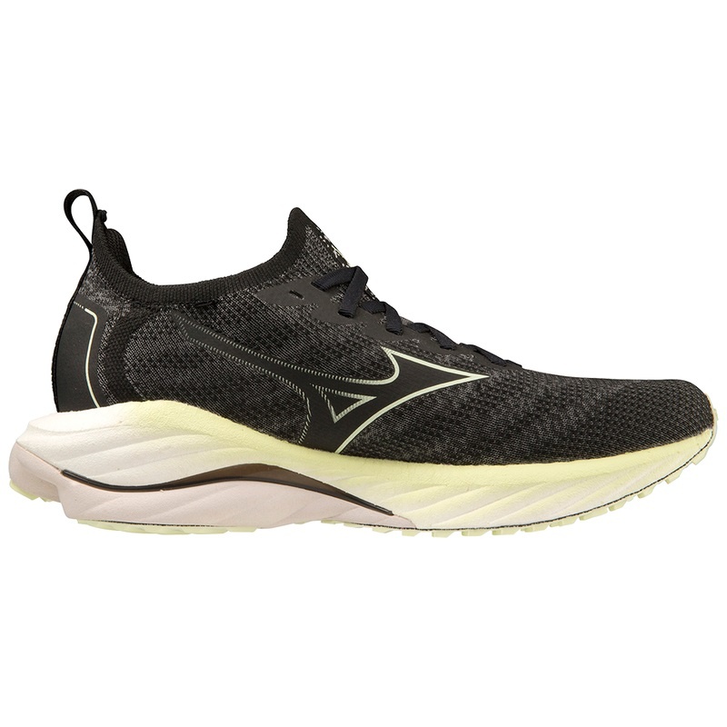 Buty do Biegania Damskie Mizuno Wave Neo Wiatr Czarne | Polska M9670PM