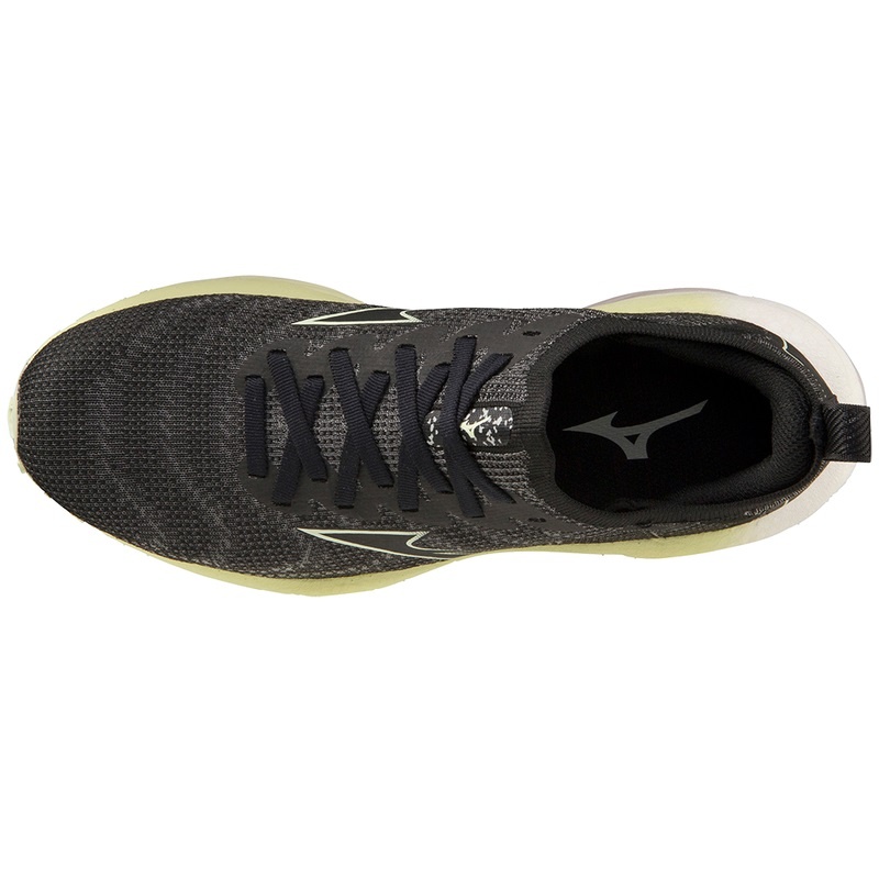 Buty do Biegania Damskie Mizuno Wave Neo Wiatr Czarne | Polska M9670PM