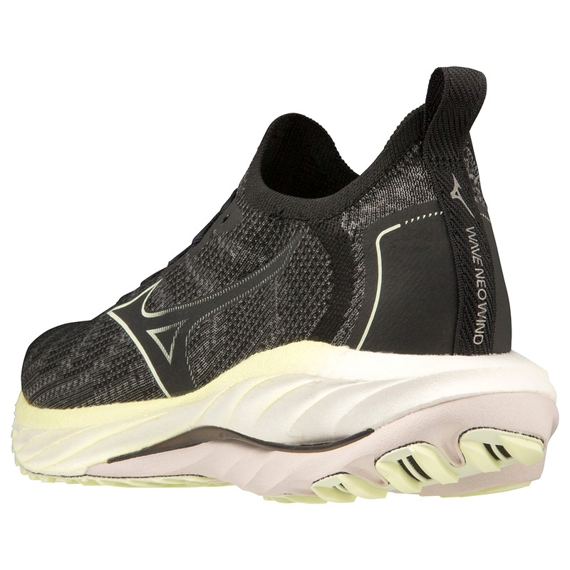 Buty do Biegania Damskie Mizuno Wave Neo Wiatr Czarne | Polska M9670PM