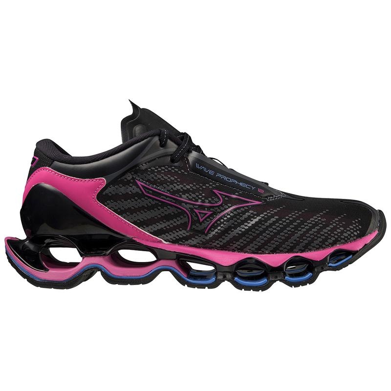 Buty do Biegania Damskie Mizuno Wave Prophecy 12 Czarne | Polska M3967JZ