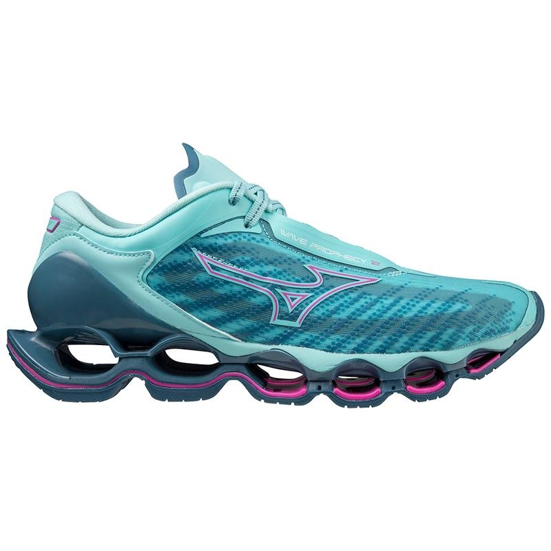 Buty do Biegania Damskie Mizuno Wave Prophecy 12 Niebieskie | Polska M4713GQ