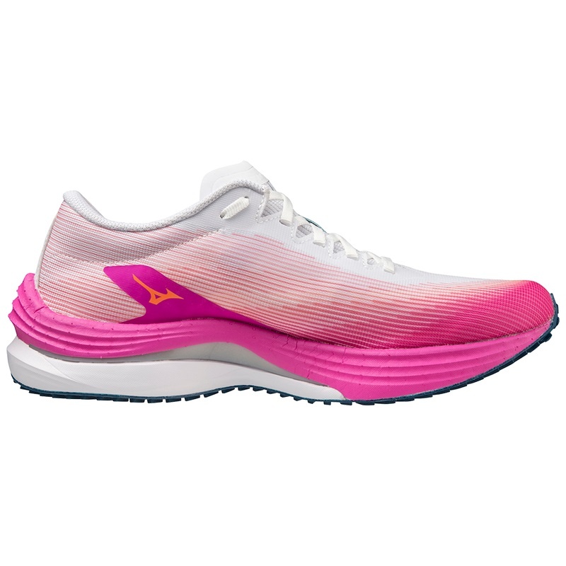 Buty do Biegania Damskie Mizuno Wave Rebellion Flash Białe Srebrne | Polska M3582OC