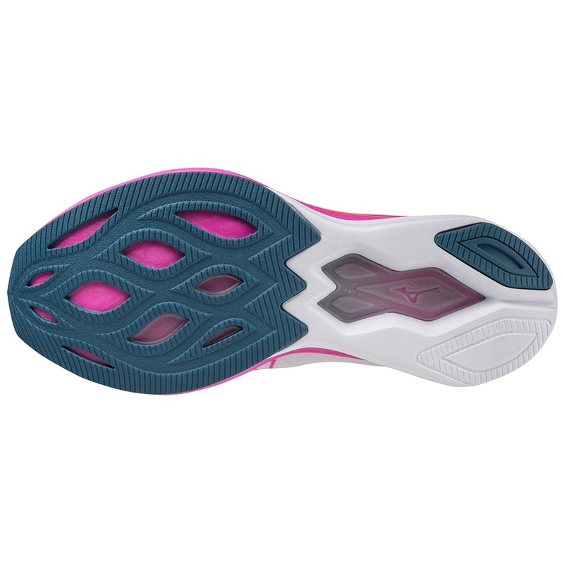 Buty do Biegania Damskie Mizuno Wave Rebellion Sonic Białe Niebieskie | Polska M0651IF