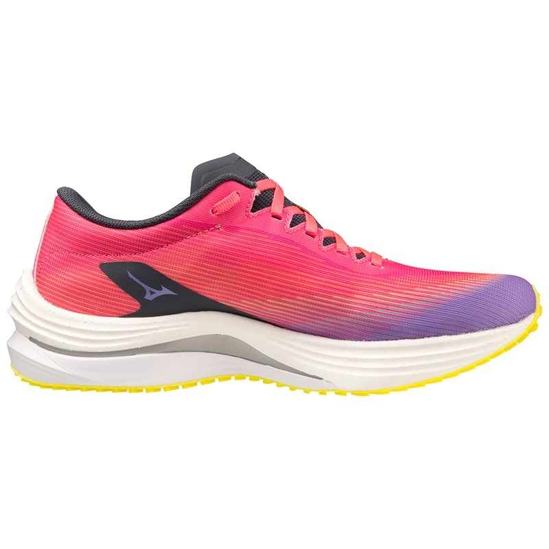 Buty do Biegania Damskie Mizuno Wave Rebellion Flash Różowe Niebieskie | Polska M1802AT