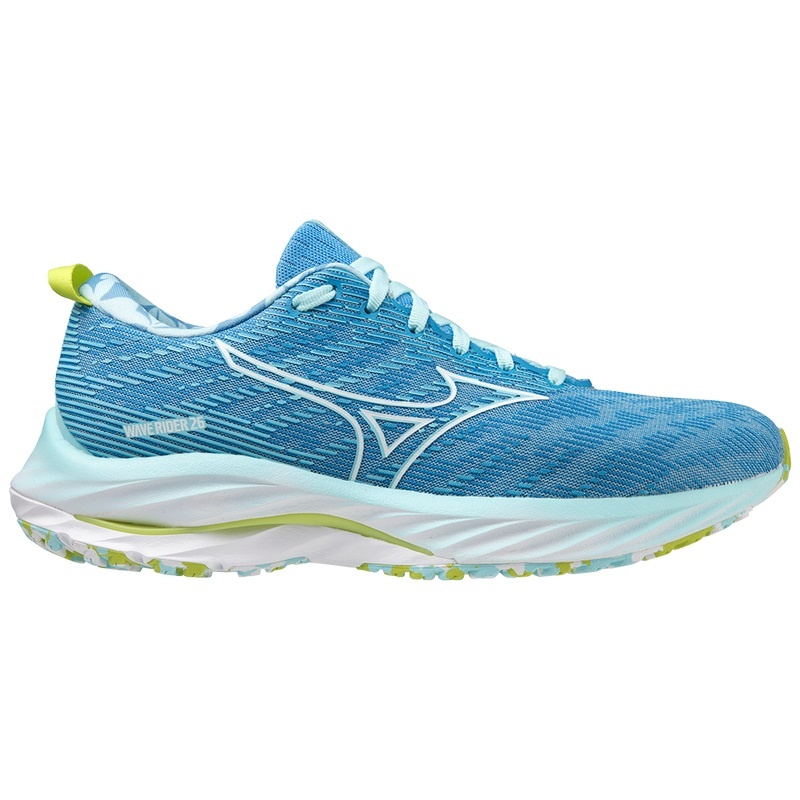 Buty do Biegania Damskie Mizuno Wave Rider 26 Roxy Białe Zielone | Polska M8630ZE