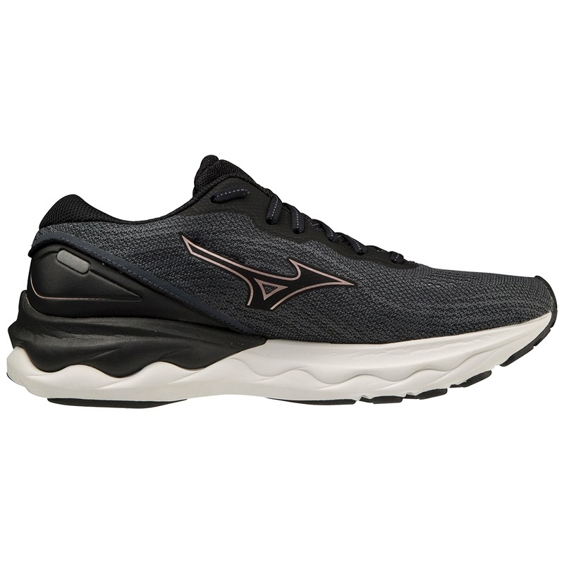 Buty do Biegania Damskie Mizuno Wave Skyrise 3 Czarne | Polska M9041QB