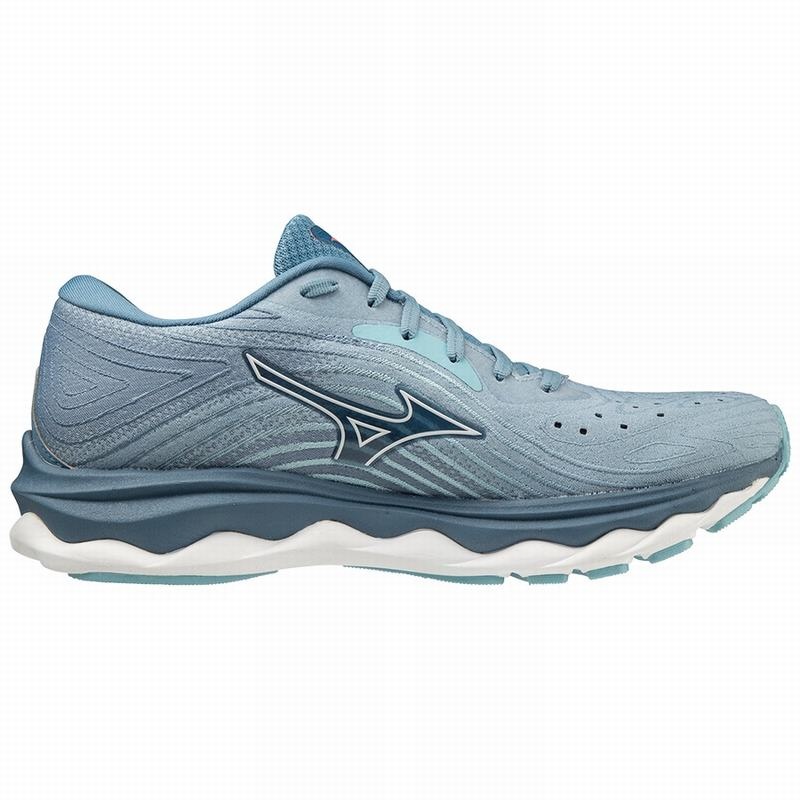 Buty do Biegania Damskie Mizuno Wave Sky 6 Białe | Polska M6479ED