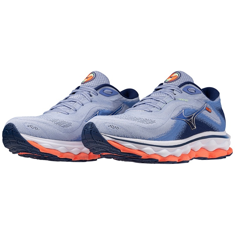 Buty do Biegania Damskie Mizuno Wave Sky 7 Niebieskie | Polska M8251OX