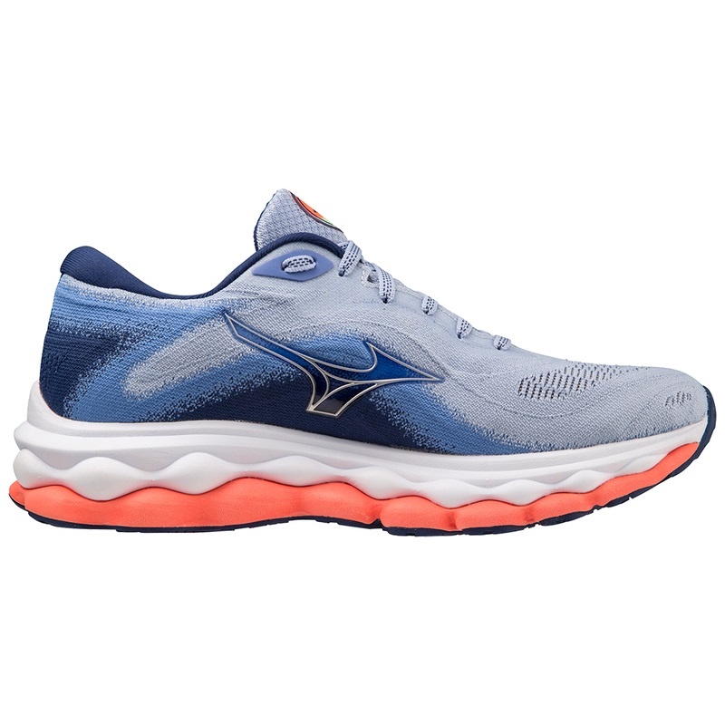 Buty do Biegania Damskie Mizuno Wave Sky 7 Niebieskie | Polska M8251OX