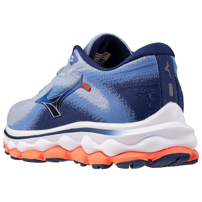 Buty do Biegania Damskie Mizuno Wave Sky 7 Niebieskie | Polska M8251OX