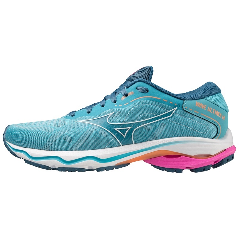 Buty do Biegania Damskie Mizuno Wave Ultima 14 Niebieskie Białe | Polska M0418DJ