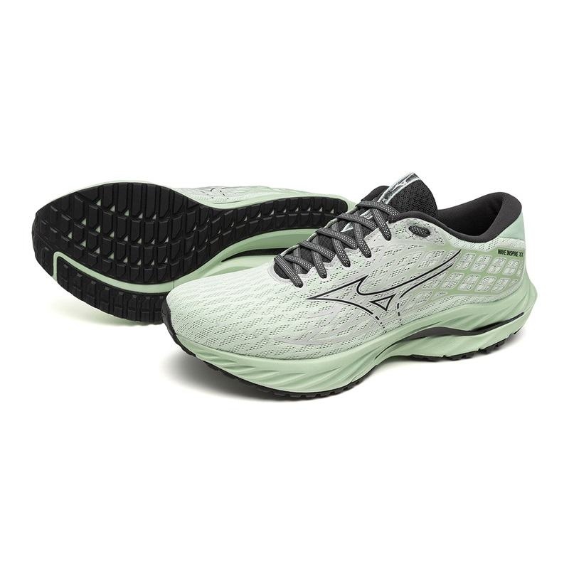 Buty do Biegania Męskie Mizuno Wave Inspire 20 Zielone | Polska M9284YZ