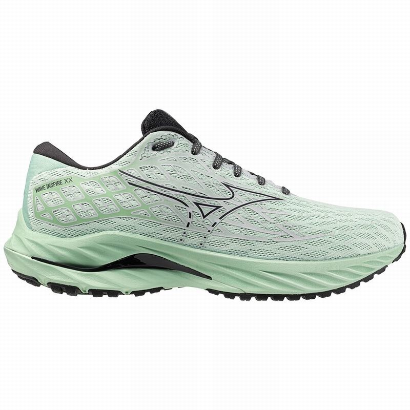 Buty do Biegania Męskie Mizuno Wave Inspire 20 Zielone | Polska M9284YZ