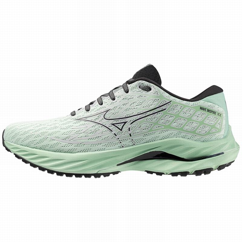 Buty do Biegania Męskie Mizuno Wave Inspire 20 Zielone | Polska M9284YZ