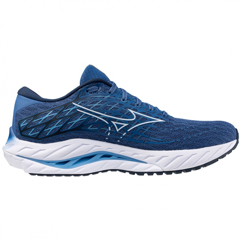 Buty do Biegania Męskie Mizuno Wave Inspire 20 Niebieskie | Polska M8563WC