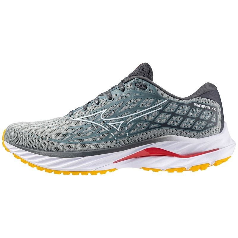 Buty do Biegania Męskie Mizuno Wave Inspire 20 Białe | Polska M2916WY