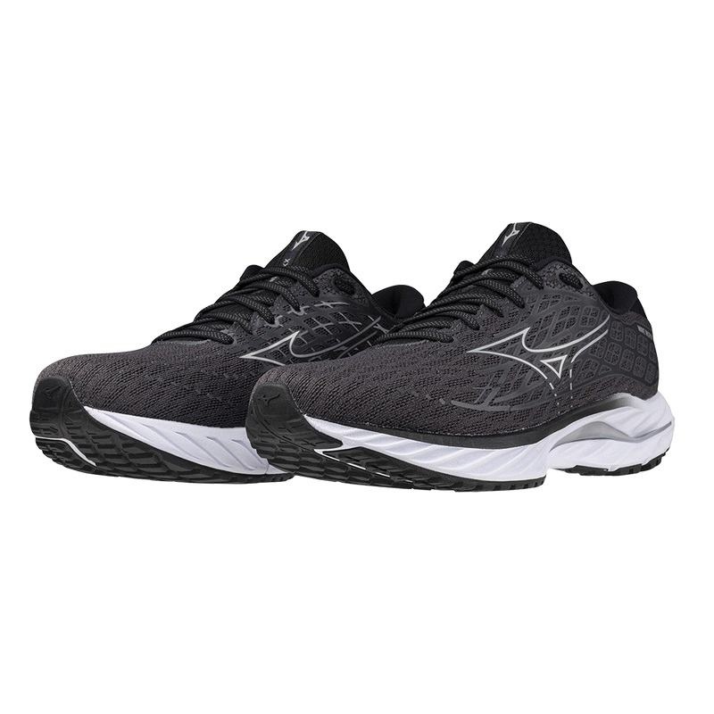 Buty do Biegania Męskie Mizuno Wave Inspire 20 Czarne Srebrne | Polska M1768OP