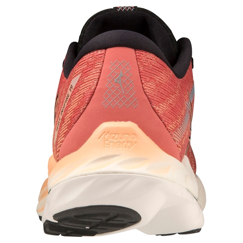 Buty do Biegania Męskie Mizuno Wave Inspire 19 Czerwone Czarne | Polska M9804PJ