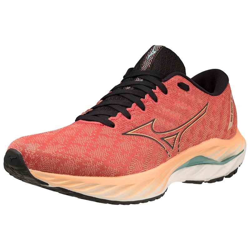 Buty do Biegania Męskie Mizuno Wave Inspire 19 Czerwone Czarne | Polska M9804PJ