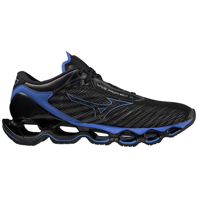 Buty do Biegania Męskie Mizuno Wave Prophecy 12 Czarne Niebieskie | Polska M9682LP