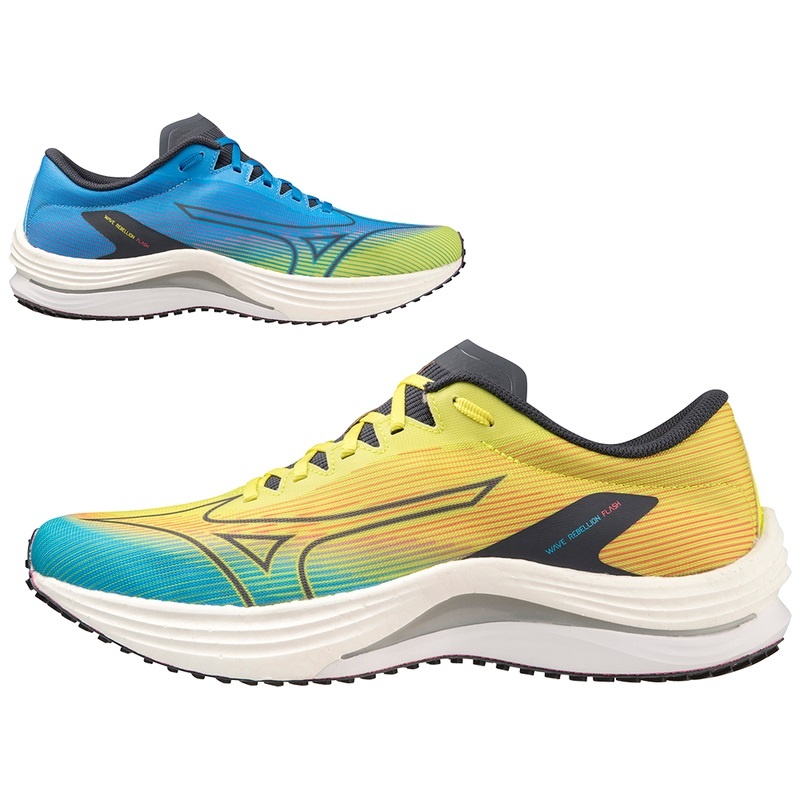 Buty do Biegania Męskie Mizuno Wave Rebellion Flash Niebieskie Niebieskie | Polska M3706WV