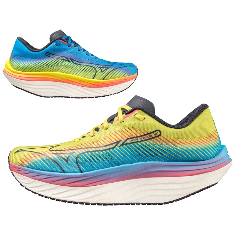 Buty do Biegania Męskie Mizuno Wave Rebellion Pro Niebieskie Niebieskie | Polska M3821FO