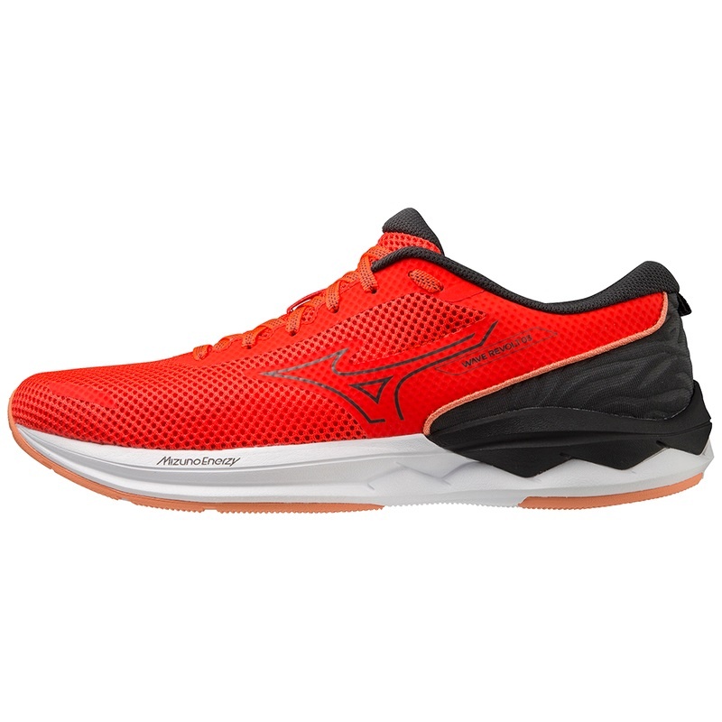 Buty do Biegania Męskie Mizuno Wave Revolt 3 Czarne Białe | Polska M6504NO