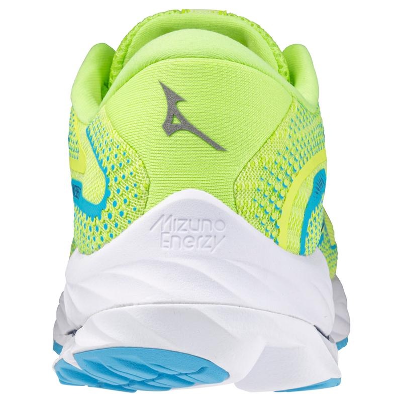 Buty do Biegania Męskie Mizuno Wave Rider 27 Zielone Granatowe | Polska M8643TH