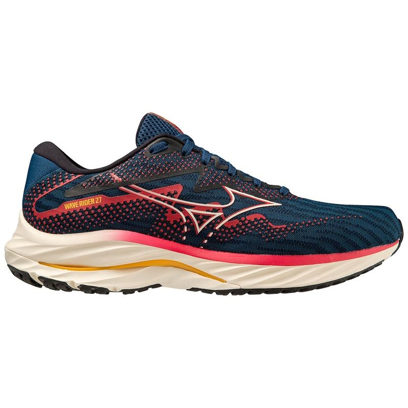 Buty do Biegania Męskie Mizuno Wave Rider 27 Niebieskie | Polska M2485DT