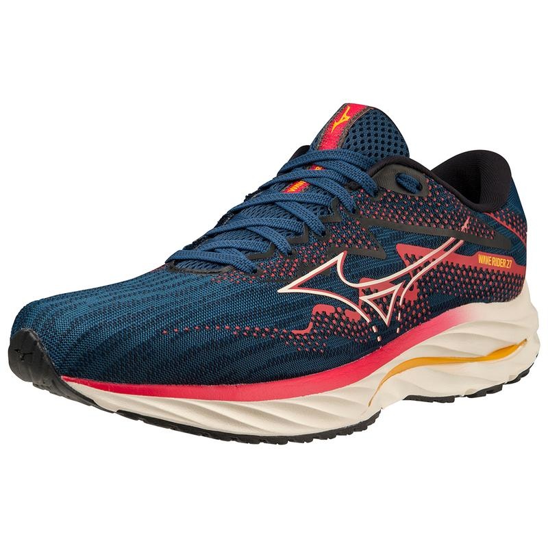 Buty do Biegania Męskie Mizuno Wave Rider 27 Niebieskie | Polska M2485DT