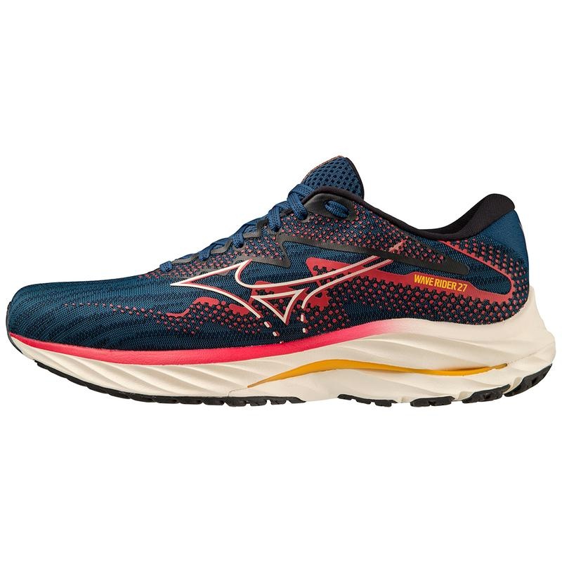 Buty do Biegania Męskie Mizuno Wave Rider 27 Niebieskie | Polska M2485DT