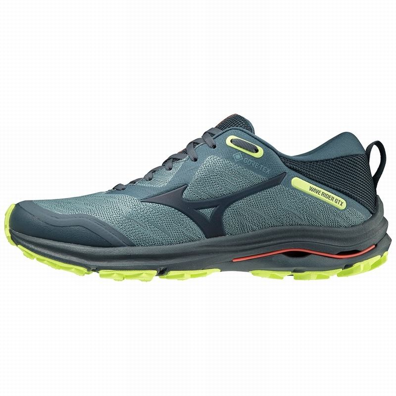 Buty do Biegania Męskie Mizuno Wave Rider GTX Zielone | Polska M0219YL